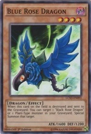 Blue Rose Dragon (LC5D-EN093) - Legendary Collection 5D's 1st Edition