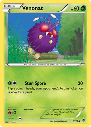 Venonat/119 - XY  Phantom Forces
