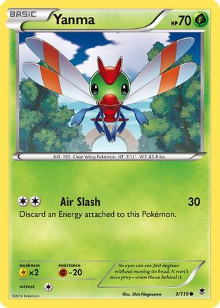 Yanma/119 - XY  Phantom Forces Reverse Holofoil