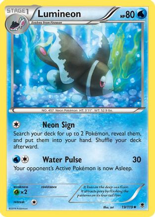Lumineon/119 - XY  Phantom Forces Reverse Holofoil