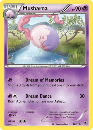 Musharna/119 - XY  Phantom Forces Reverse Holofoil