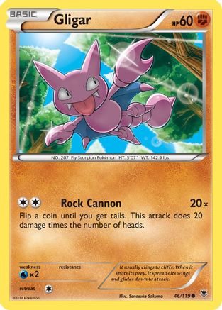 Gligar/119 - XY  Phantom Forces Reverse Holofoil