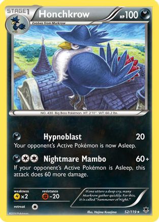 Honchkrow/119 - XY  Phantom Forces Reverse Holofoil