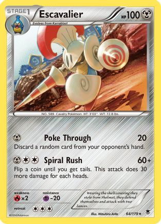 Escavalier/119 - XY  Phantom Forces Reverse Holofoil