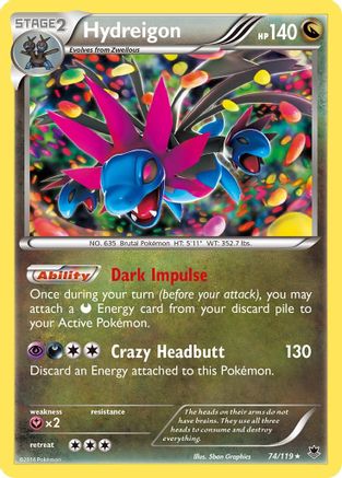 Hydreigon 74/119 - XY  Phantom Forces