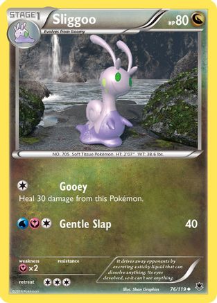Sliggoo 76/119 - XY  Phantom Forces Reverse Holofoil