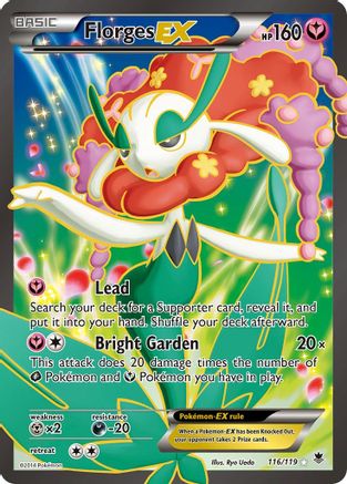 Florges EX (116 Full Art) 116/119 - XY  Phantom Forces Holofoil