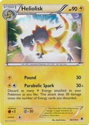 Heliolisk - 30/119 (XY Phantom Forces) - Deck Exclusives