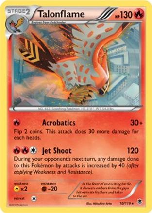 Talonflame - 10/119 (XY Phantom Forces) - Deck Exclusives Holofoil