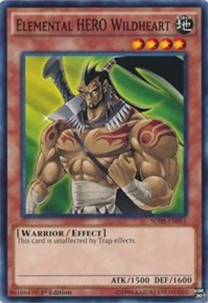 Elemental HERO Wildheart (SDHS-EN011) - Structure Deck: HERO Strike 1st Edition
