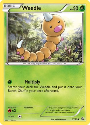 Weedle/160 - XY  Primal Clash