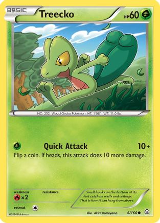 Treecko 6/160 - XY  Primal Clash Reverse Holofoil
