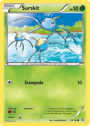 Surskit/160 - XY  Primal Clash Reverse Holofoil