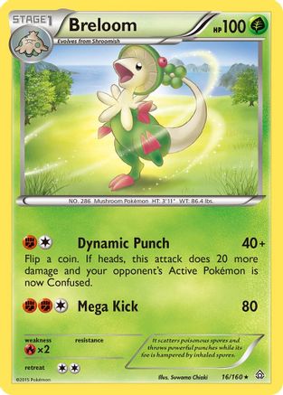 Breloom/160 - XY  Primal Clash