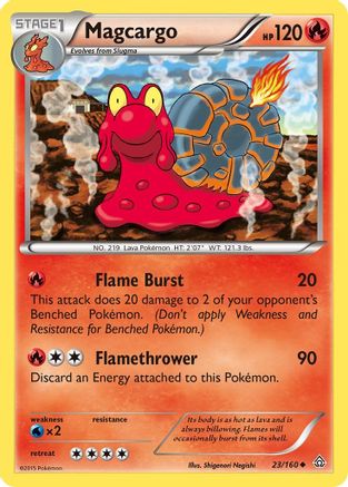 Magcargo/160 - XY  Primal Clash Reverse Holofoil