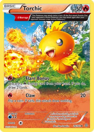 Torchic (Omega) 26/160 - XY  Primal Clash