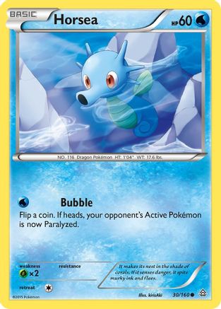 Horsea/160 - XY  Primal Clash
