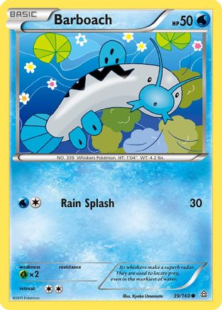 Barboach/160 - XY  Primal Clash Reverse Holofoil