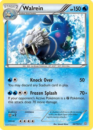 Walrein/160 - XY  Primal Clash Reverse Holofoil