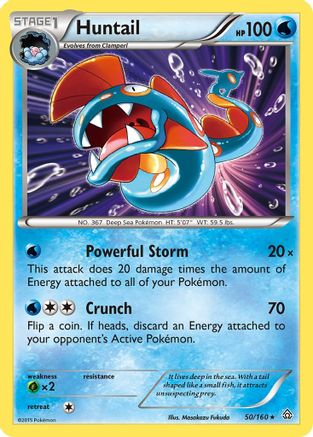Huntail/160 - XY  Primal Clash Reverse Holofoil