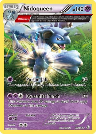 Nidoqueen (Omega) 69/160 - XY  Primal Clash Reverse Holofoil