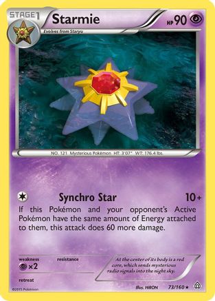 Starmie 73/160 - XY  Primal Clash Reverse Holofoil