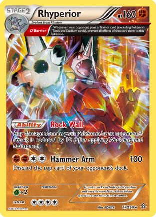 Rhyperior (Omega) 77/160 - XY  Primal Clash Holofoil