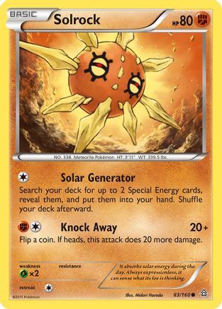 Solrock/160 - XY  Primal Clash