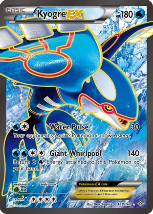 Kyogre EX (148 Full Art)/160 - XY  Primal Clash Holofoil