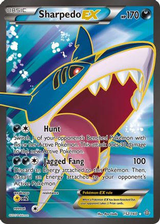 Sharpedo EX (152 Full Art)/160 - XY  Primal Clash Holofoil