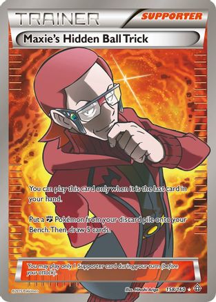Maxie's Hidden Ball Trick (158 Full Art)/160 - XY  Primal Clash Holofoil