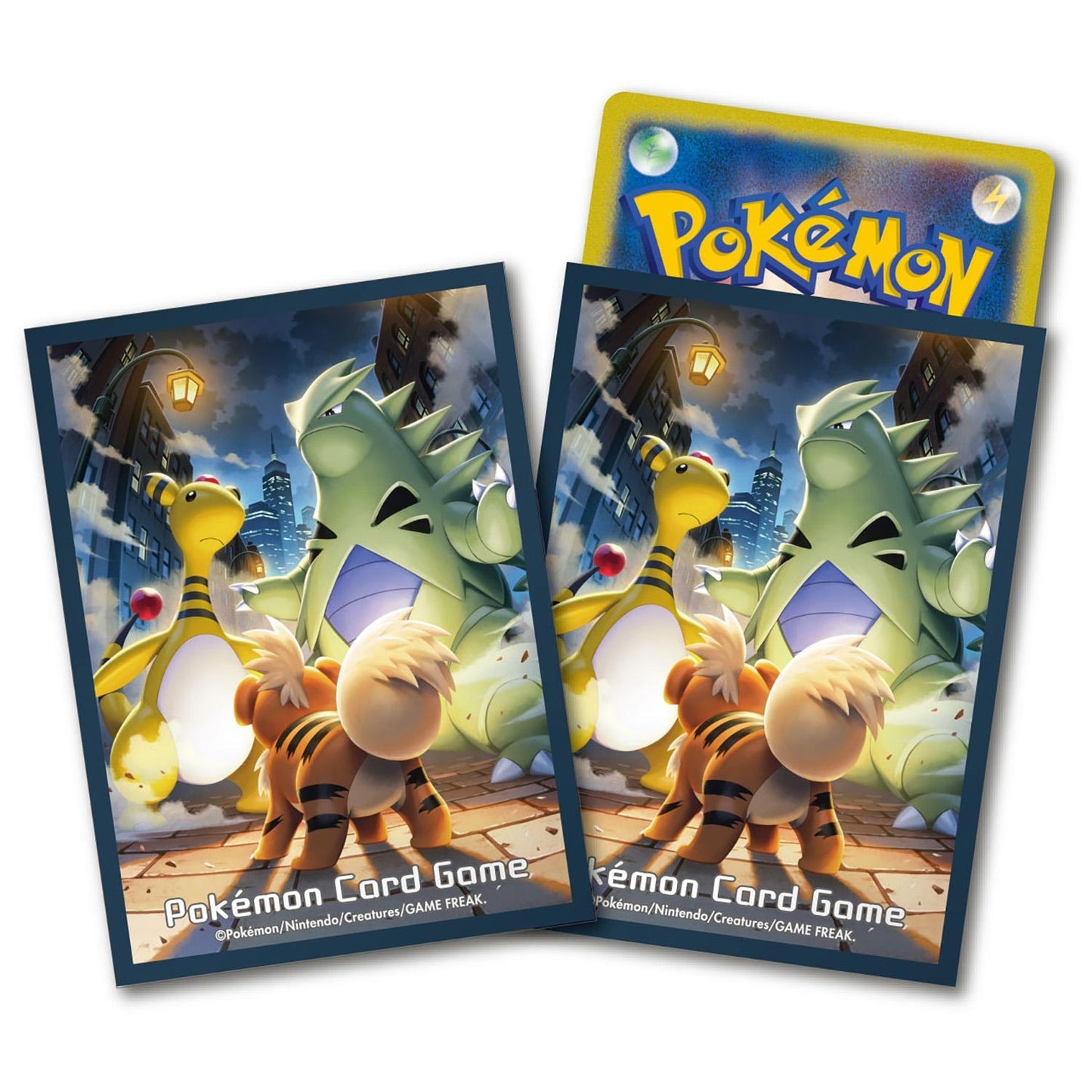 Pokémon Center Japan Official Sleeves: Growlithe & Ampharos & Tyranitar Sleeves