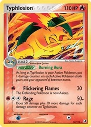 Typhlosion - 17/115 (EX Unseen Forces) - Deck Exclusives