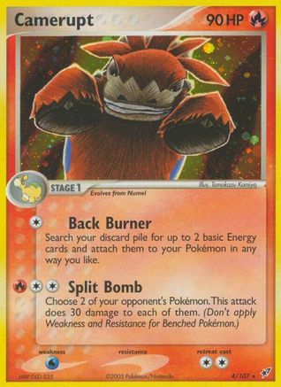 Camerupt/107 - Deoxys Reverse Holofoil