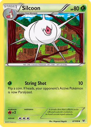 Silcoon 4/108 - XY  Roaring Skies Reverse Holofoil