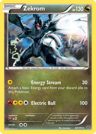 Zekrom 64/108 - XY  Roaring Skies