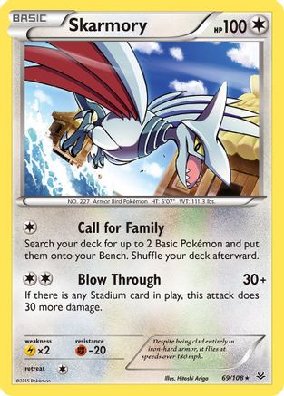 Skarmory 69/108 - XY  Roaring Skies