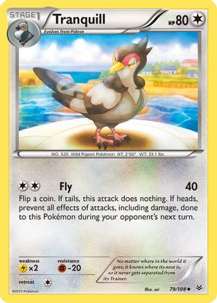 Tranquill/108 - XY  Roaring Skies Reverse Holofoil
