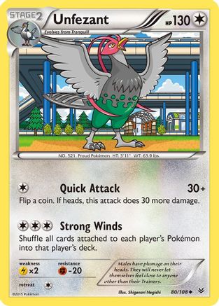 Unfezant (80)/108 - XY  Roaring Skies