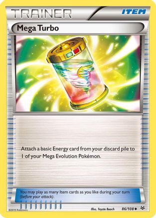 Mega Turbo 86/108 - XY  Roaring Skies Reverse Holofoil