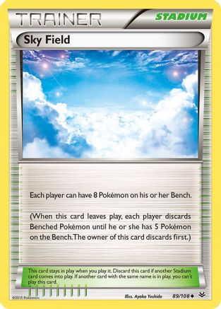 Sky Field 89/108 - XY  Roaring Skies Reverse Holofoil