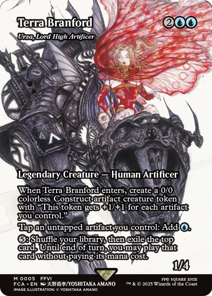 Terra Branford - Urza, Lord High Artificer (Showcase) (FCA-005) (Borderless) [FINAL FANTASY: Through the Ages] Foil
