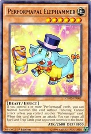 Performapal Elephammer (CROS-EN002) - Crossed Souls 1st Edition