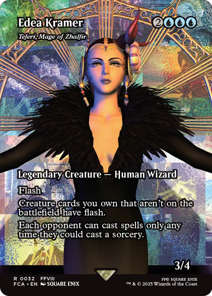 Edea Kramer - Teferi, Mage of Zhalfir (Showcase) (FCA-032) (Borderless) [FINAL FANTASY: Through the Ages]