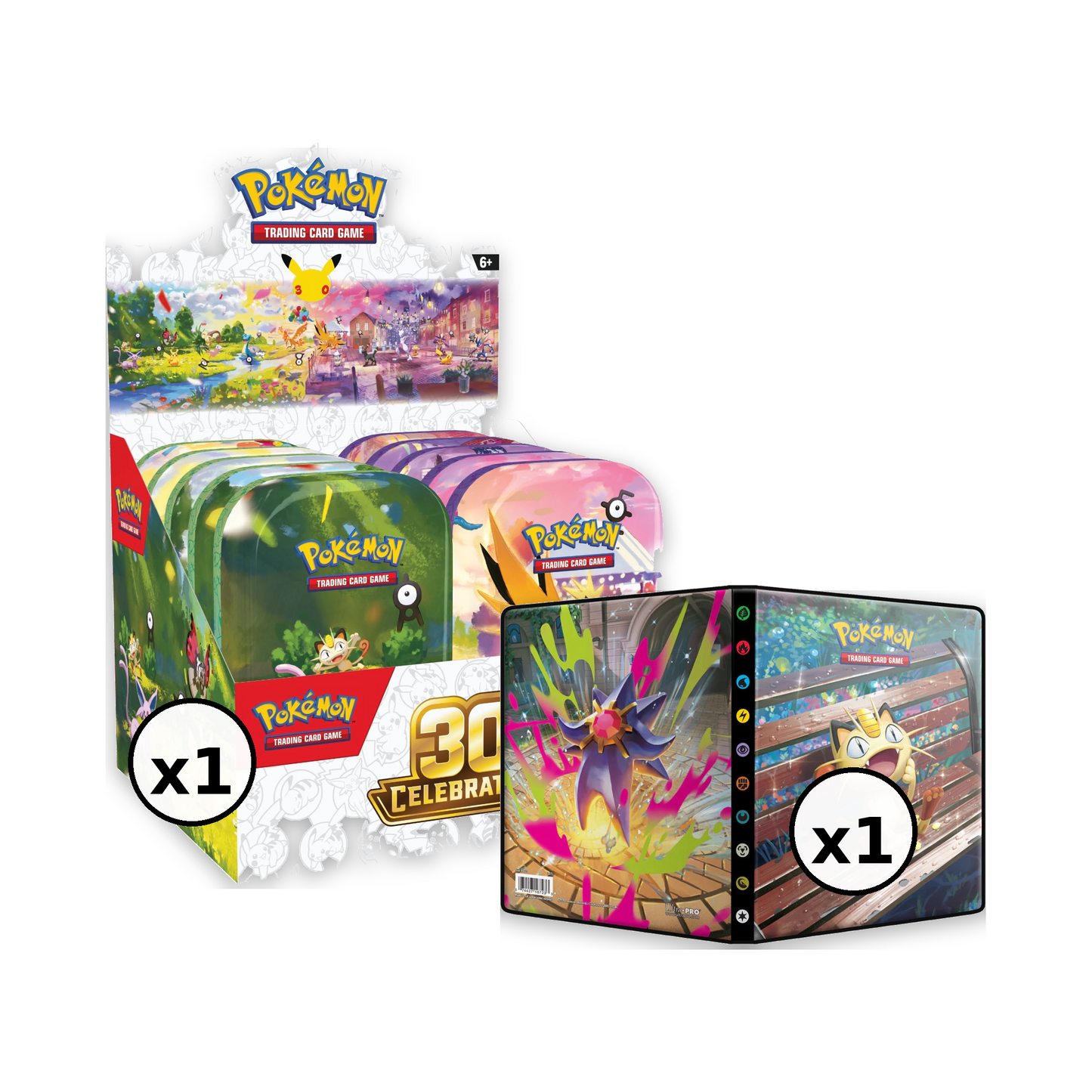 Pokémon TCG - 30th Celebration - Day & Night Mini Tins Display Bundle (Pre-Order Oct 2 2026)
