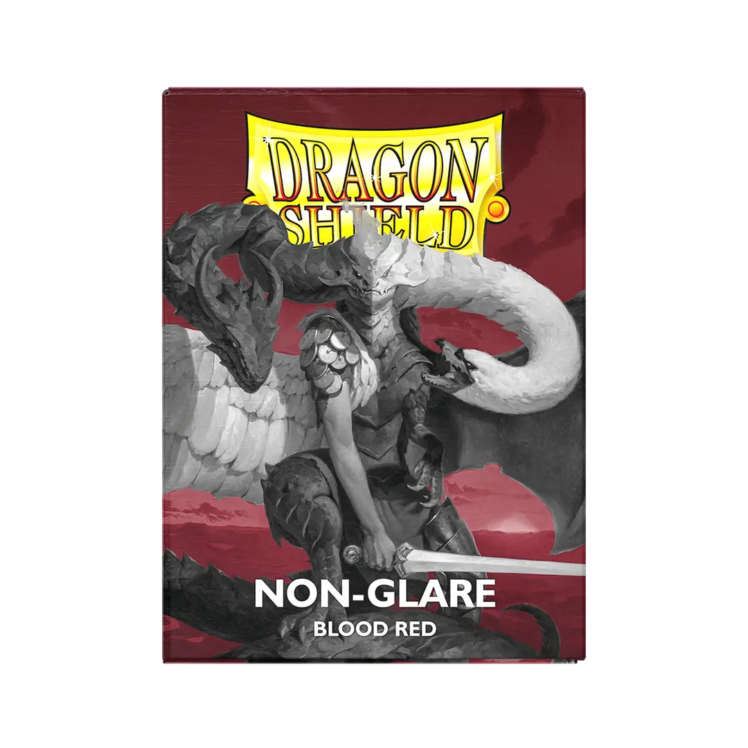 Dragon Shield Sleeves - Matte Standard (Blood Red Non-Glare)