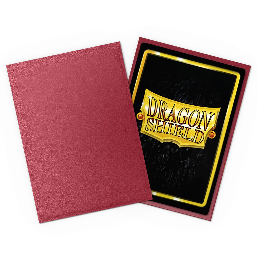 Dragon Shield Sleeves - Matte Standard (Blood Red Non-Glare)