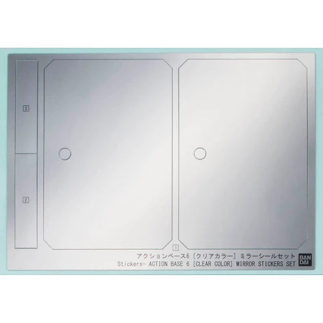 Action Base 6 (Clear Color) Mirror Stickers Set