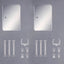 Action Base 6 (Clear Color) Mirror Stickers Set