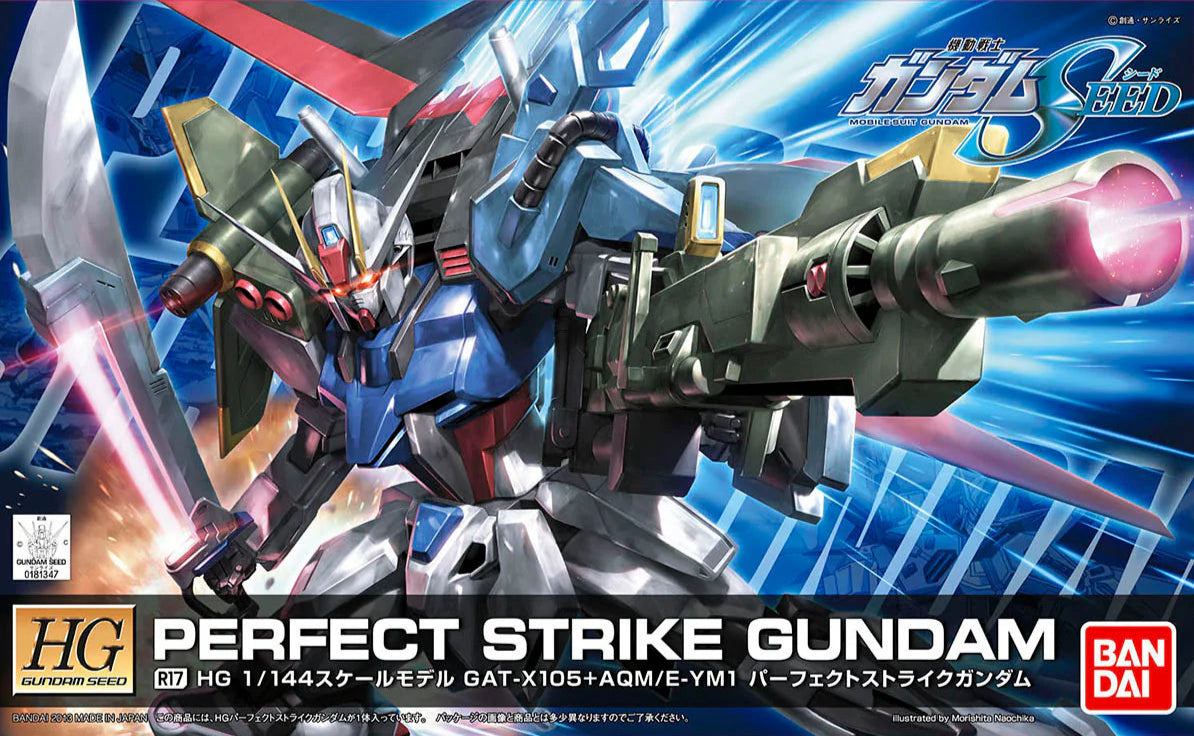 Bandai HG R17 1/144 GAT-X105+AQM/E-YM1 Perfect Strike Gundam Model Kit
